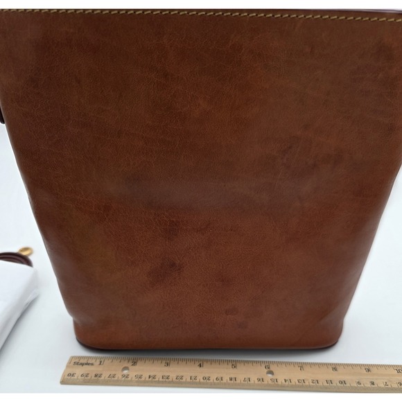 Dooney & Bourke Florentine Allison Crossbody Bag In Tan Leather #0299 - Picture 2 of 9